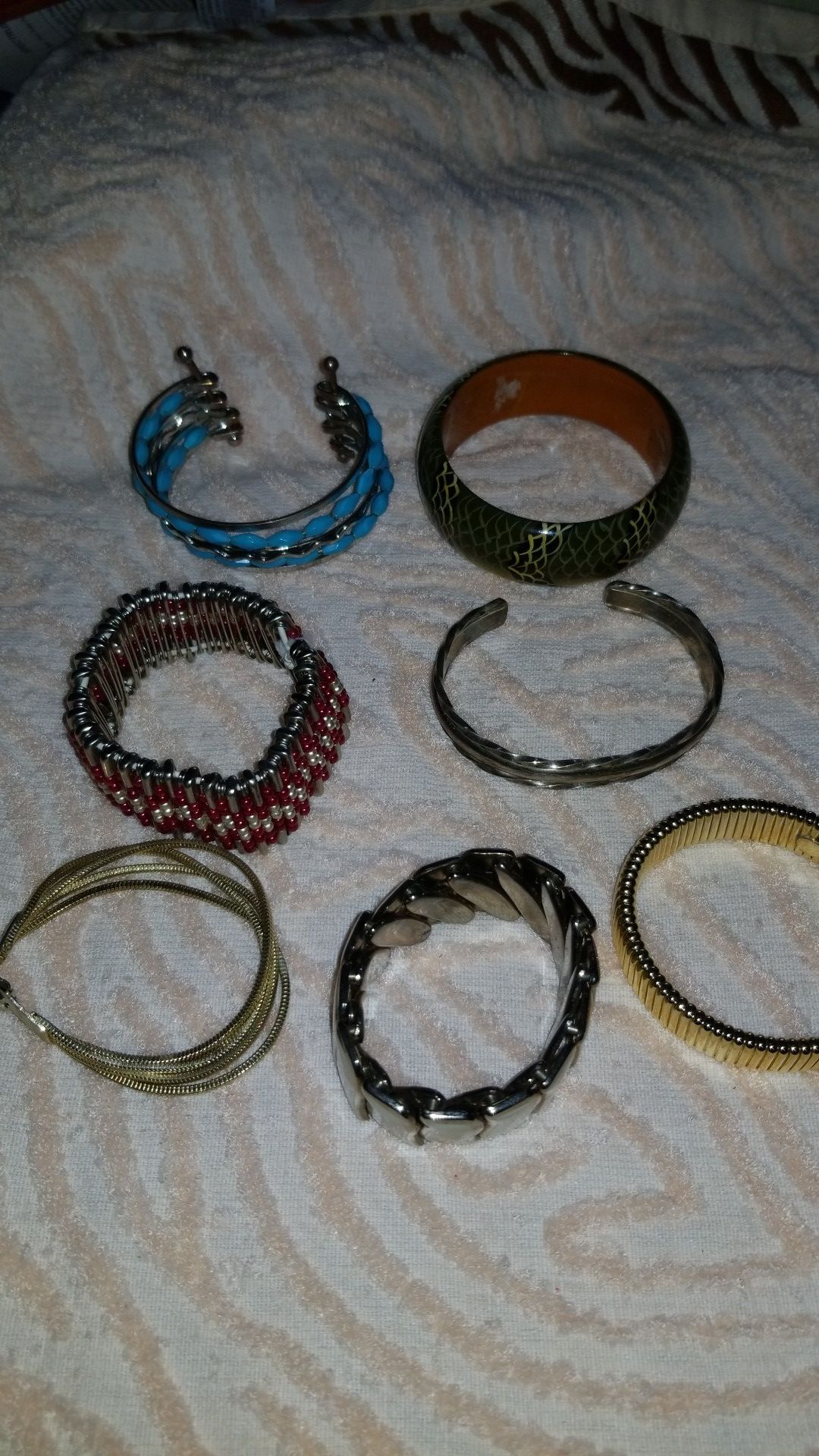variety of bracelets