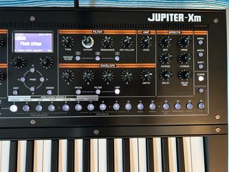 Roland Jupiter XM W/ Decksaver, Official bag, and microphone