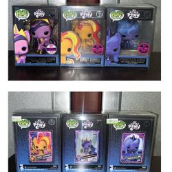 Funko Pop DIGITAL MY LITTLE PONY NFT Exclusives x3 (all in protectors)