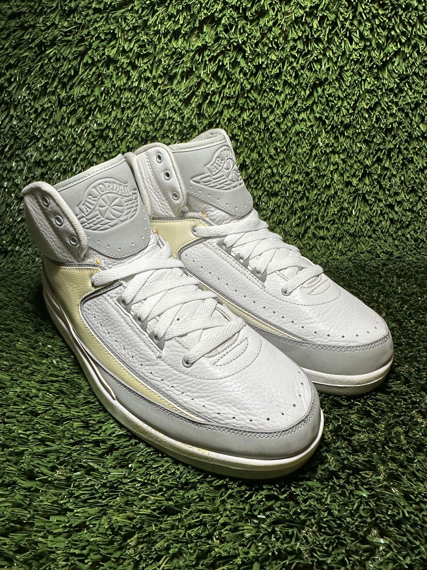 Nike Air Jordan 2 Retro White Cement Grey Sail 2009 DR8884-100 Men size 9.5