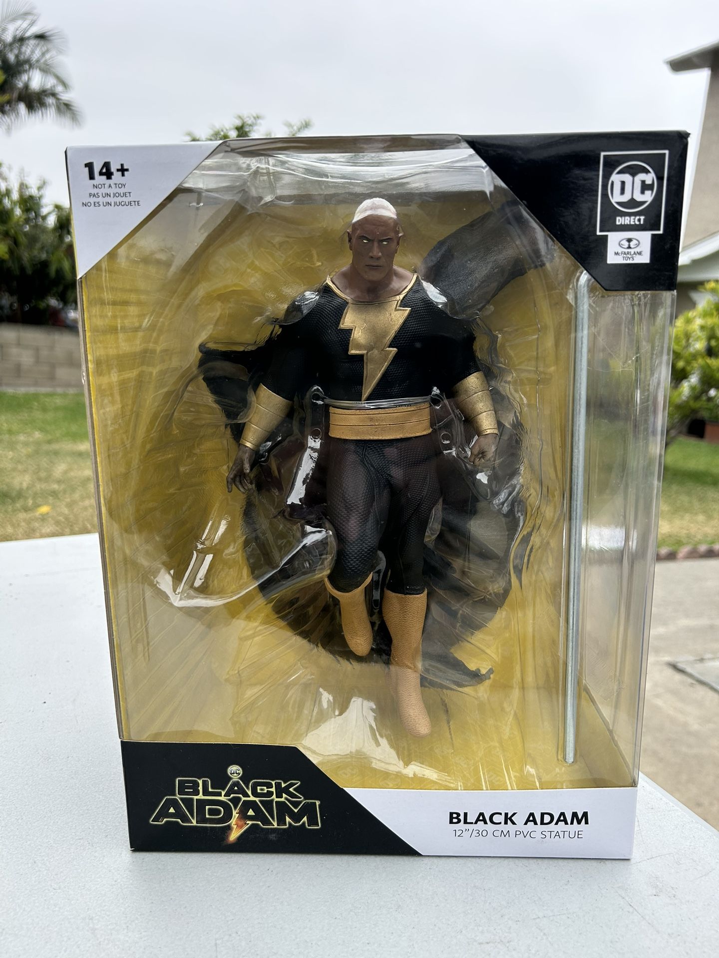 New Black Adam PVC Movie Statue DC Direct McFarlane Toys Collectable 12"