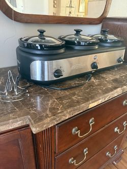 GE Triple Slow Cooker Buffet Server