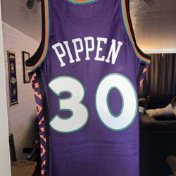 Men's Scottie Pippen Purple Hardwood Classics 1995 NBA All-Star Game Swingman Jersey