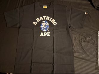 Bape DS XL camo college tee $50