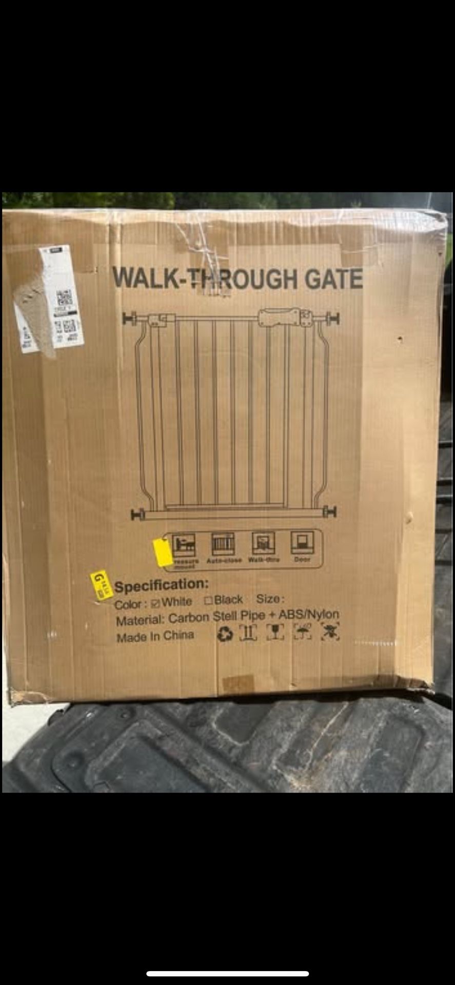 Walk Through Gate - Baby Gate , Metal - Read Below ⬇️ / New