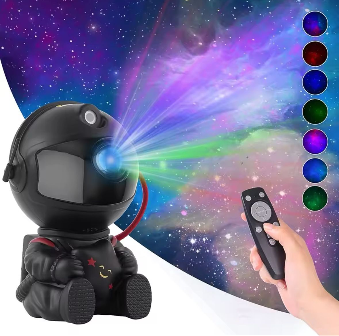 New Astronaut Projector, Lights, And Black And White