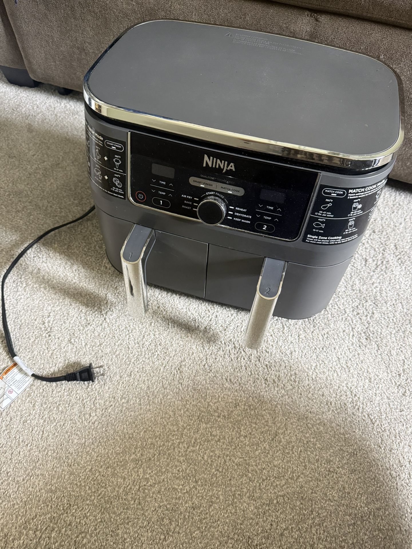 Air fryer ninja Dual Zone