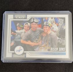 Topps 2026 Series 2 Risen Sons Insert #642 Ohtani Yamamoto Sasaki Dodgers