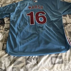 Phillies Marsh Throwback Jersey 