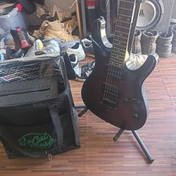 Gio Ibanez guitar it comes with the amplifier