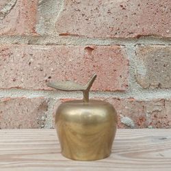 Vintage Brass Apple Bell 