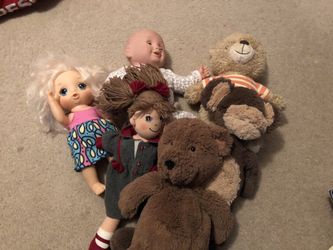 Babies and stuffed animals