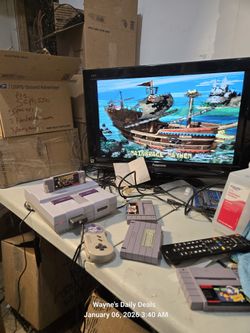 Super Nintendo Entertainment System (SNES) Console Bundle – Tested & Working
