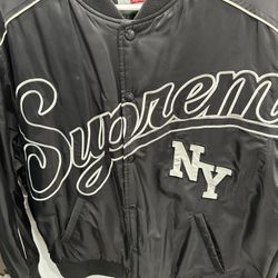 Supreme Contrast Script Varsity Jacket
