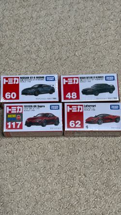 Takara Tomy Toy Car New Sealed GTR Supra Ferrari