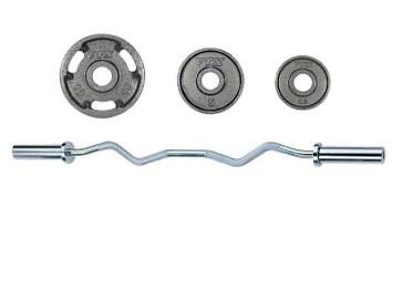 Curl Bar And Weights