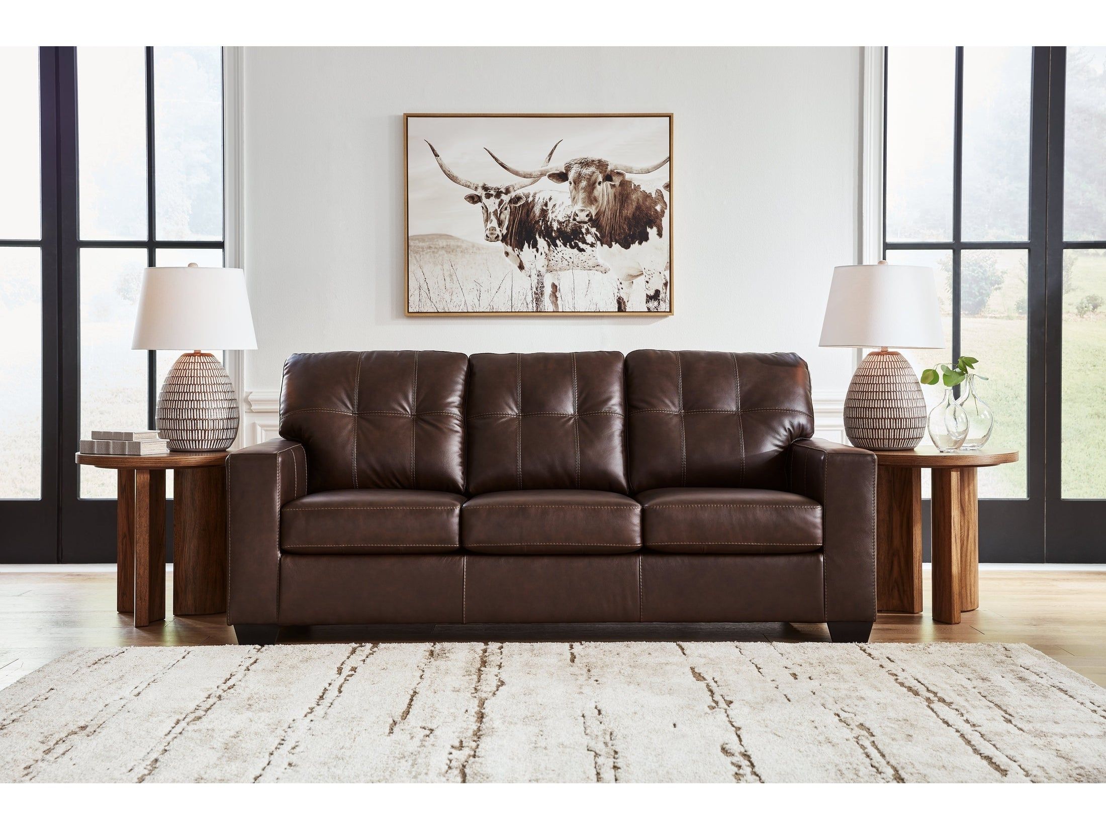 Santorine Dark Brown Queen Sofa Sleeper