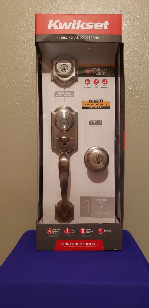 Kwikset front door lock set for sale in tampa fl offerup