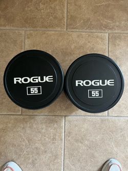 55lb rogue urethane dumbbell set weights