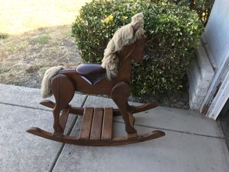 Heavy Wooden Rocking Horse..41” tall