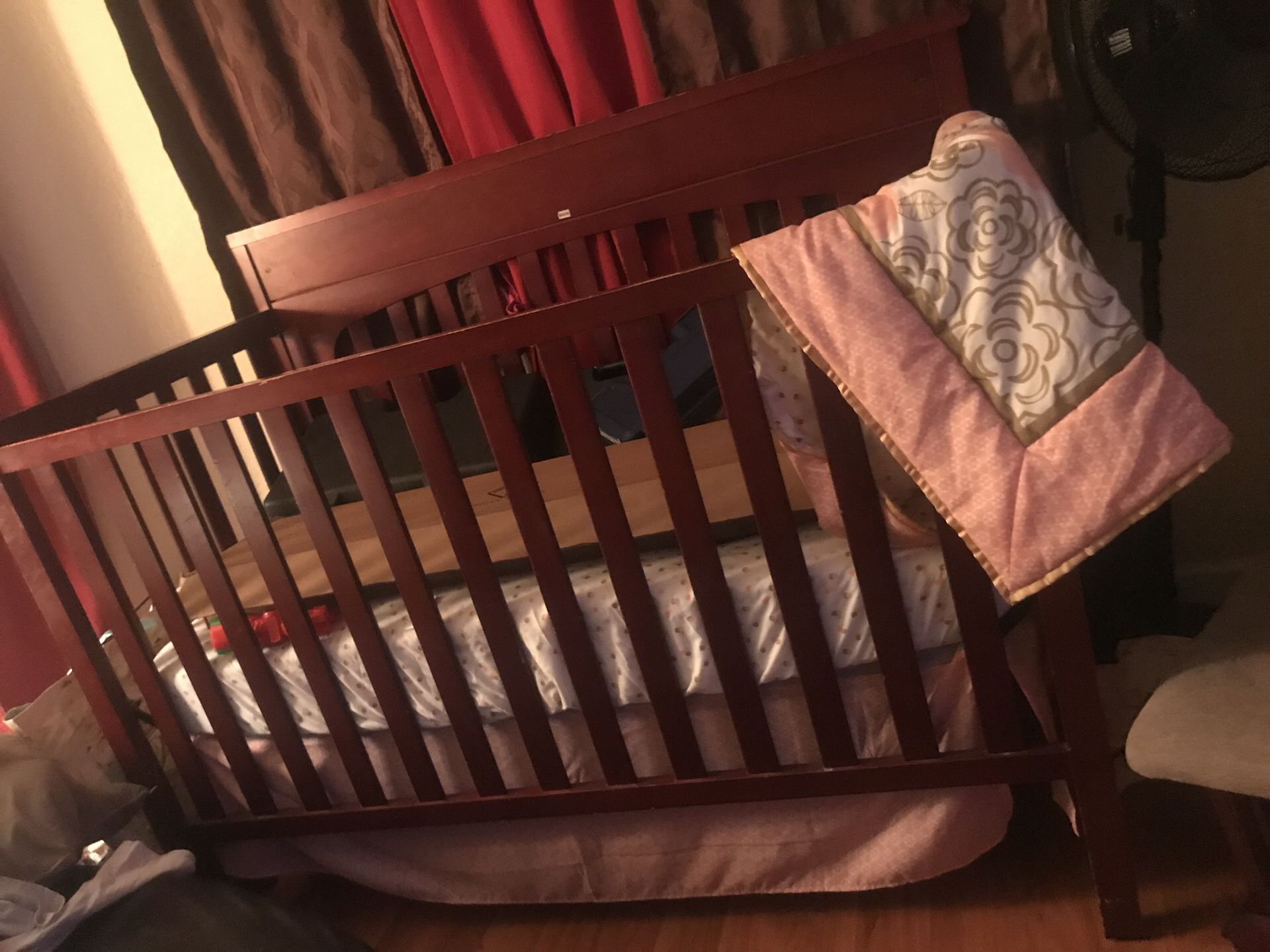 Baby bed and rocking chair