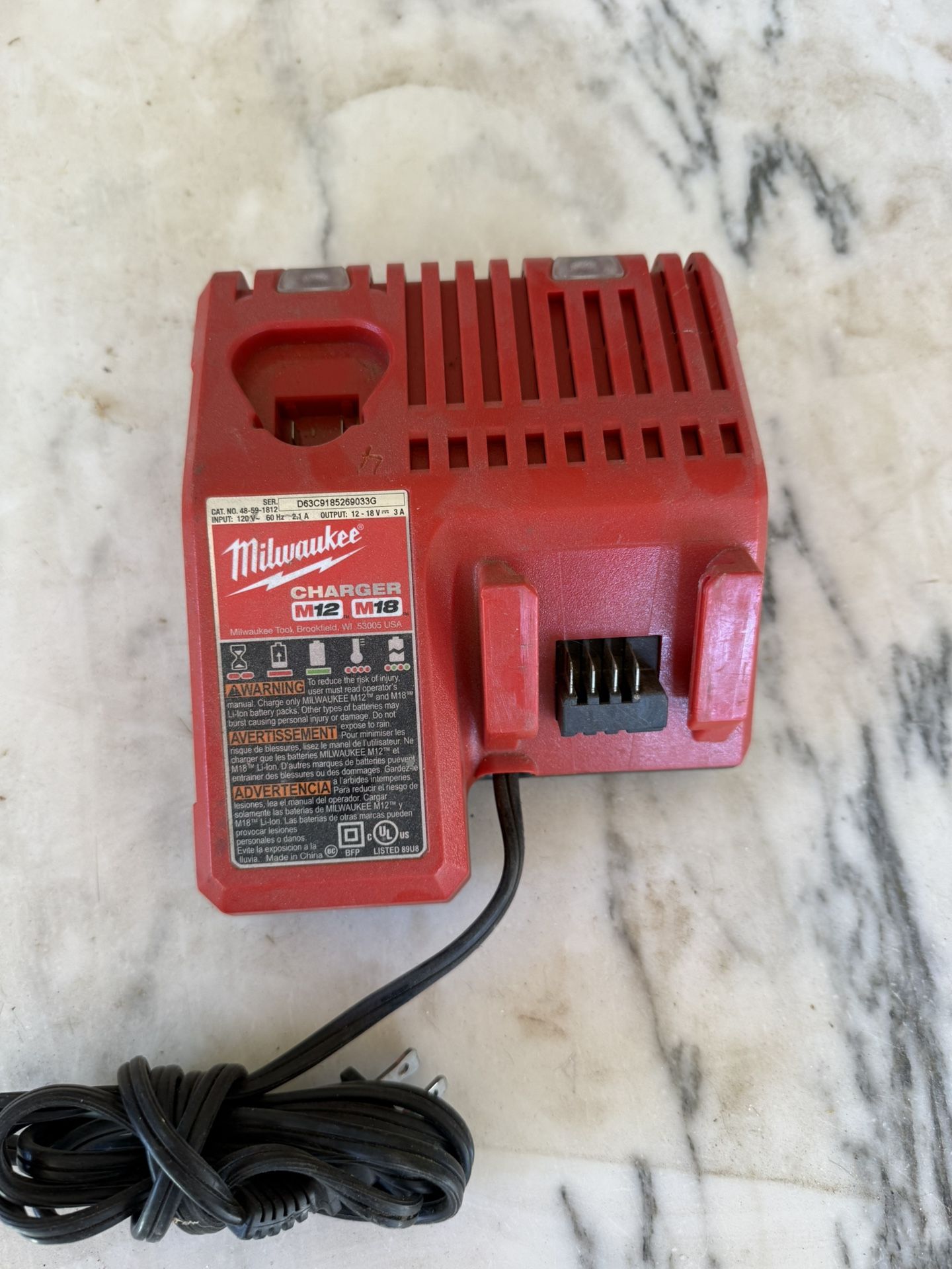 M12 - M18 Milwaukee Batter Charger
