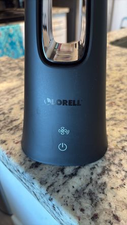 Lorell LED Desk Lamp with Bladeless Fan – Touch Controls