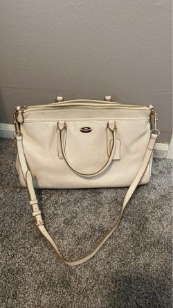 COACH Morgan satchel cream gently used