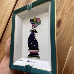Louis Feraud Avignon Porcelain Cigar Ashtray Vintage Rare to find!