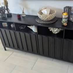Cabinet - Black, 4 Doors