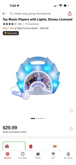 Frozen sing along microphone toy