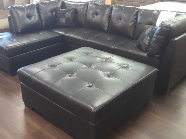 New Sectional Sofa With Genuine Bonded Leather