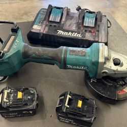Makita 36v LXT Brushless 7” cut off angle grinder w 2 batt and chrg no trades pick in Tacoma FIRM PR