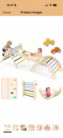 Pickler baby and toddler gym with cushion