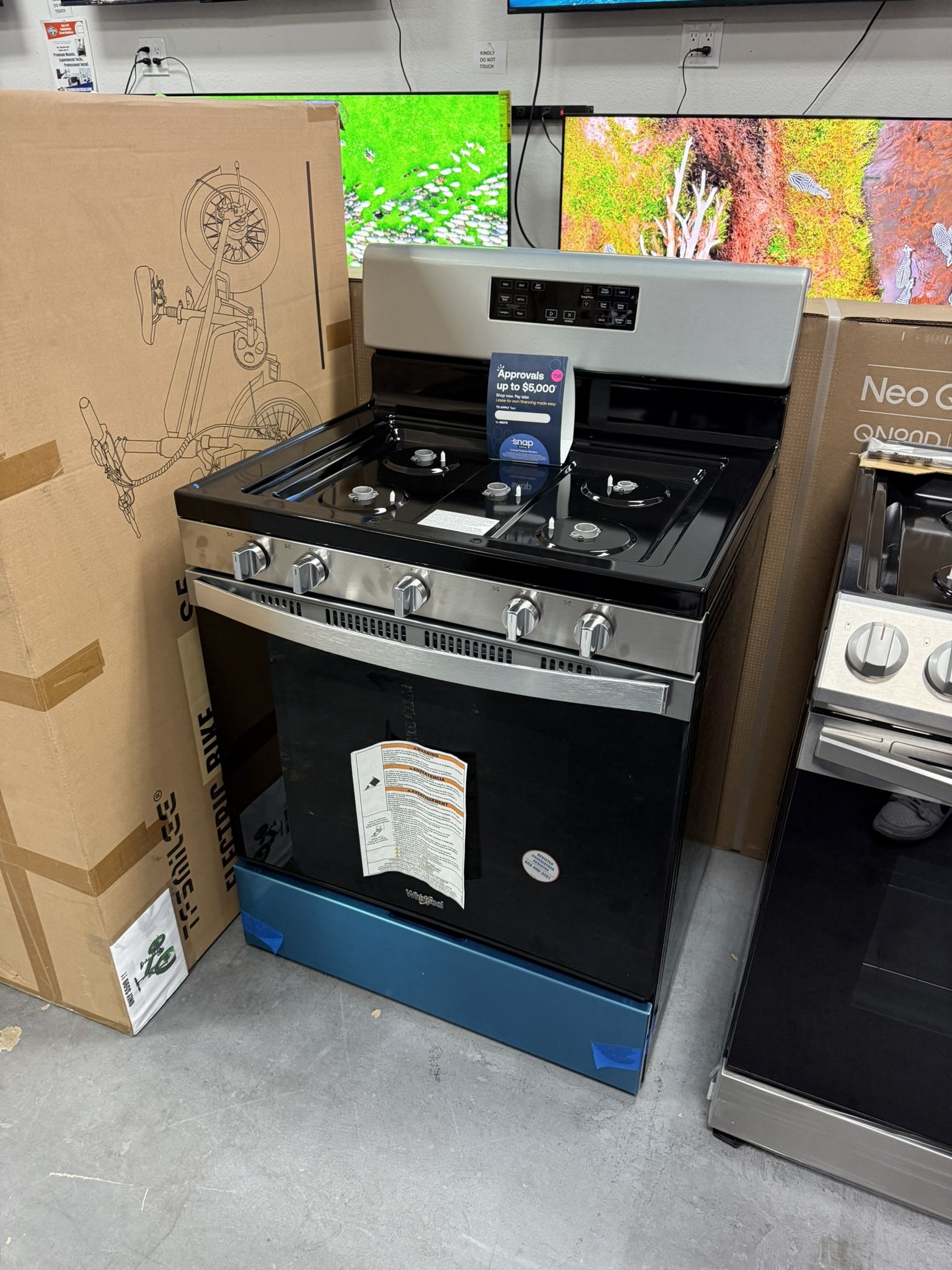 Whirlpool 30 Inch 5 Burner Gas Range/ Stove