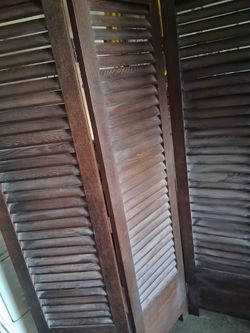 Wooden room divider