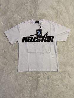 Hellstar Rhinestone Graphic White Tee