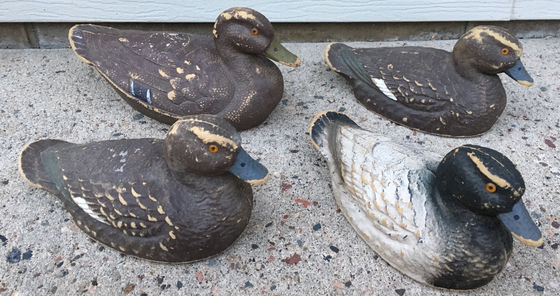 Duck Decoys Antique from General Fibre Co. ARIDUK Paper Miche Set of 4