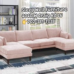 🙋‍♀️ Double Chaise Sectional 👉Furniture  Queen Bedroom, Dining Table Sets Avail 