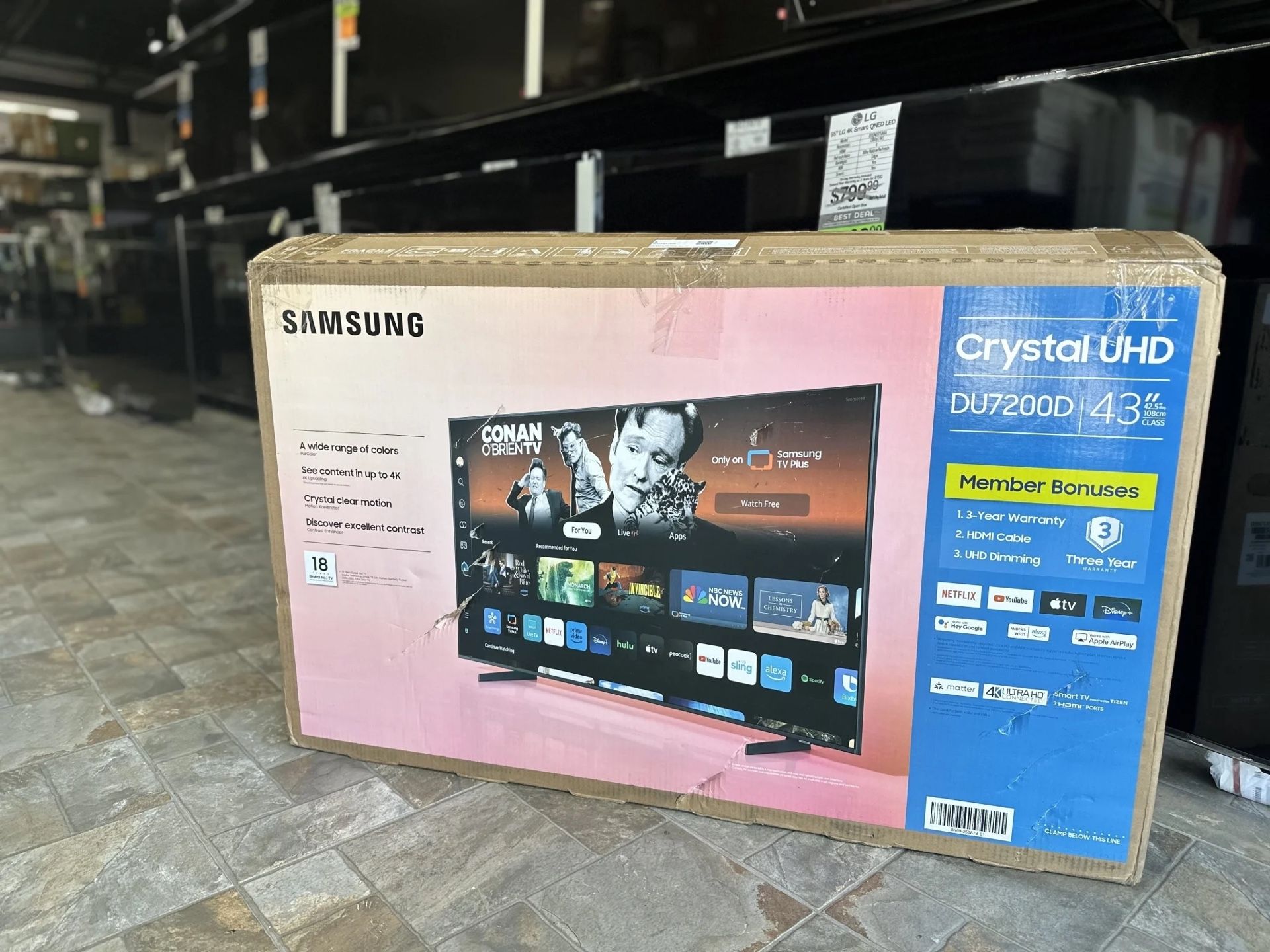 🎉 HUGE SALE!!! 43" SAMSUNG 4K LED HDR SMART UN43DU7200DXZA