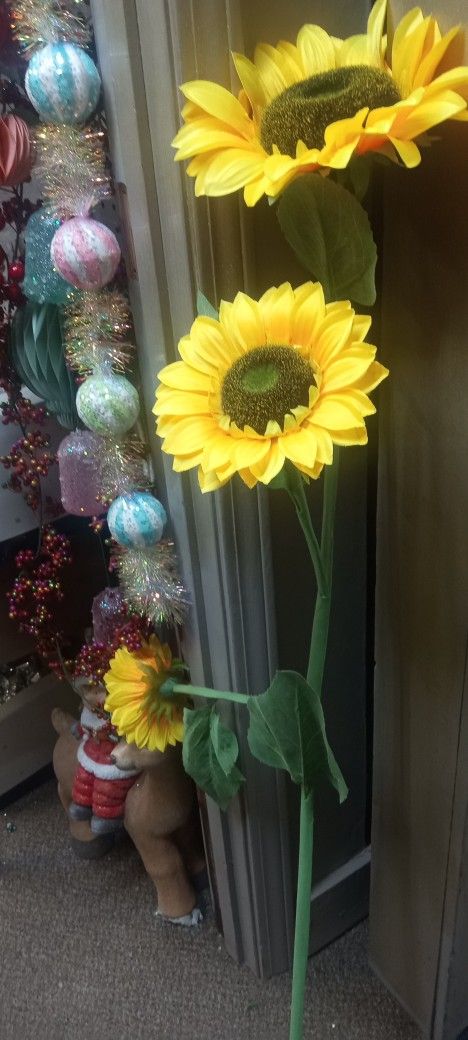 New 3ft 3bud Sunflower Looks Real High Quality Masterpiece 10 Each Buy More Pay Less Artificial Silk 