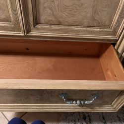 Elegant Estate Armoire ~  Wall unit Tv & Glass