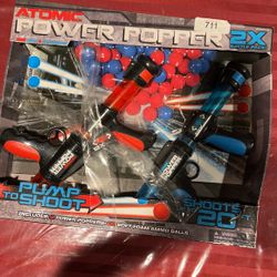 Blue And Red Atomic Power Popper