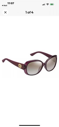 BRAND NEW AUTHENTIC GUCCI SUNGLASSES GG3794/F/S LWN PURPLE GRADIENT LENSES