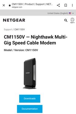 Netgear CM1150V Voice Cable Modem