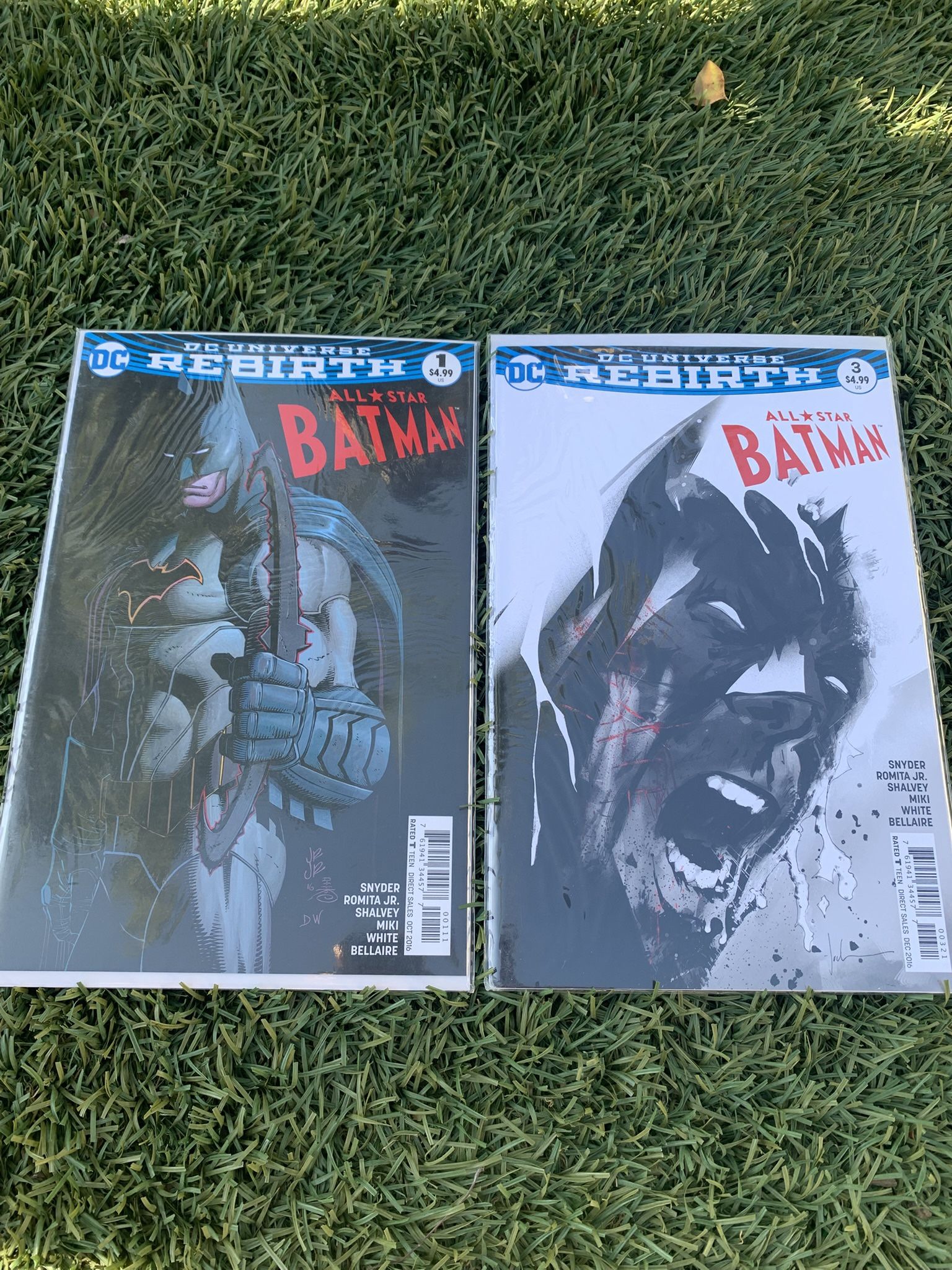 All-Star Batman #1 & #3 DC (2016) Variant Jock Cover Comic Books