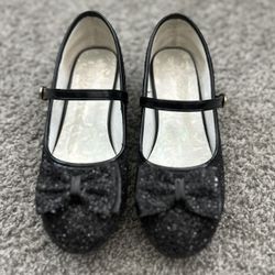 Big Girl Black Sparkle Heels Grade School Size 3.5 