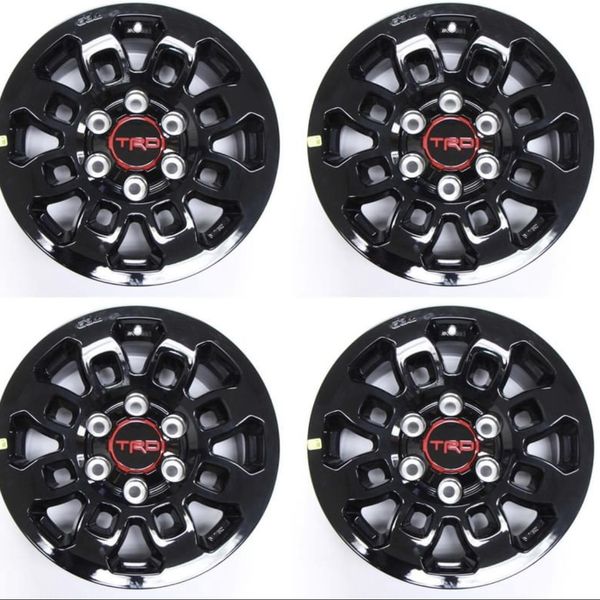 Toyota Tacoma 2017-2019 TRD PRO 16 Inch Gloss Black Wheel W/Center Cap