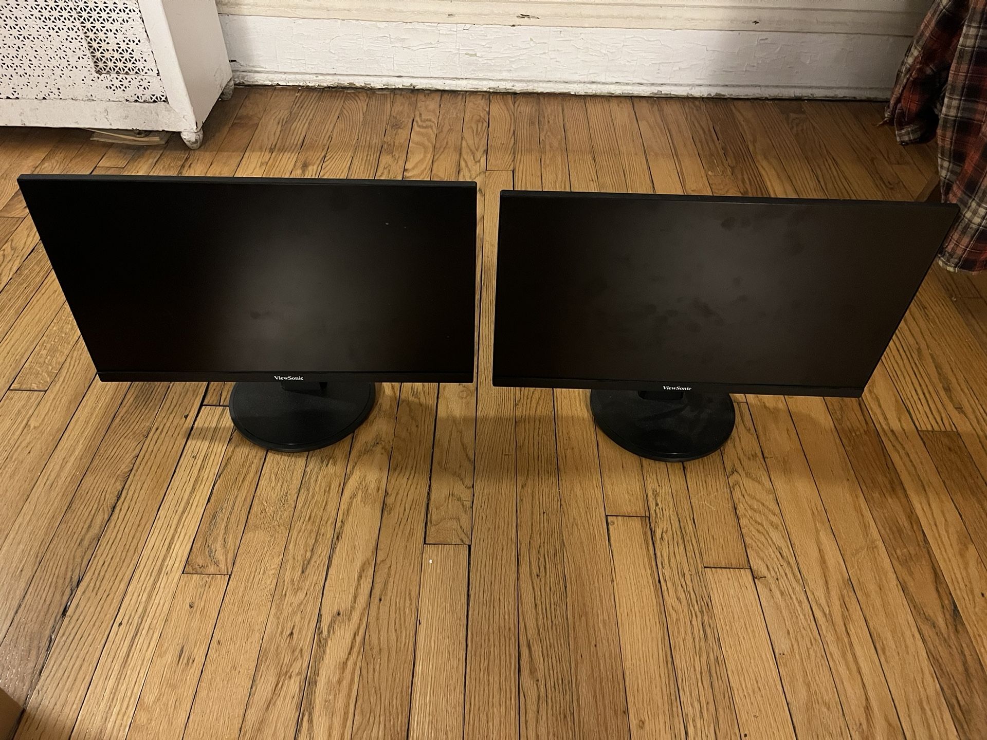 Two (2) Viewsonic Computer Monitors 22”