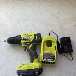 Ryobi Power Drill 18v Lithium Battery